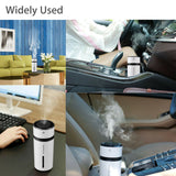 LED Mini Portable Car Humidifier Air Purifier Freshener Essential Oil Diffuser