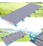 Ultralight Portable Folding Camping Cot Aluminium Alloy Off Ground Foldable Bed