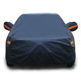 Full Car Cover Dark Blue Waterproof Rain Snow Heat Dust Resistant Protection