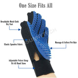 Pet Grooming Gloves Brush Dog Cat Hair Remover Mitt Massage Deshedding 1 Pair