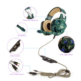 Gaming Headset Surround Stereo Headband Headphone USB 3.5mm LED with Mic for PC