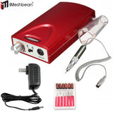 Portable Electric Nail Drill File Rechargeable Cordless Manicure Machine Set