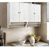 Wall Mount Bathroom Cabinet Organizer Kitchen Cupboard w/Door Storage Shelf Home