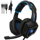 Sades Gaming Headset Stereo Headphone 3.5mm Wired W/Mic For PS4 Xboxone PC