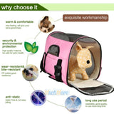 Pet Carrier Soft Sided Large Cat/Dog Comfort Travel Bag Oxford Airline Approved