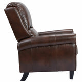 Leather Recliner Accent Chair Push Back Living Room Home Furniture