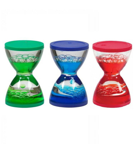 Mini Hourglass Sensory Visual Stimulation Tumbler Bubbler Autism Stress Relief