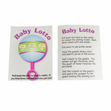 48 Baby Shower Fun Party Lottery Games Raffle BABY LOTTO PICKLE CARDS