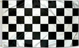 3x5 Checkered Racing Flag w/ Grommets ~ Black & White ~ Nascar Racecar Speedway