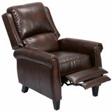 Leather Recliner Accent Chair Push Back Living Room Home Furniture