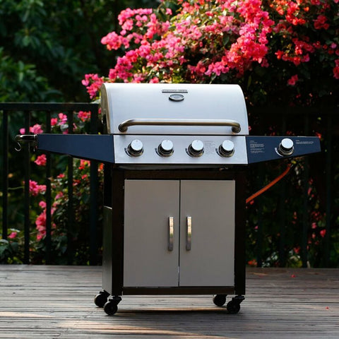 BBQ Gas Grill 4+1 Burner Backyard Patio Stainless Steel Barbecue Outdoor Cooking