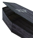 Life Size POP-UP INSTANT COFFIN PROP w-LID Haunted House Cemetery Decoration-5ft