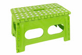 Home Basics NEW Bright Wide Large Folding Step Stool with Non-Slip Dots