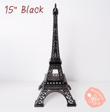 Black Metal Paris Eiffel Tower Statue Centerpiece Wedding Decoration