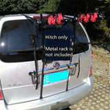 4PC Bicycle Bike Rack 1"-1.7" Hitch Mount Carrier Strap Car Truck SUV Spare Hood