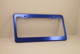 Anodized Aluminum License Plate Frame - Blue