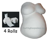 ECONOMY BELLY CAST KIT Plaster of Paris Bandage CLOTH ROLLS Pregnancy Casting