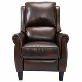 Leather Recliner Accent Chair Push Back Living Room Home Furniture