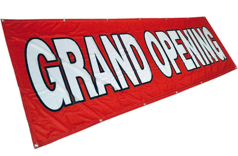 GRAND OPENING Banner Sign Vinyl Alternative Store Sale 3x10 ft - Fabric