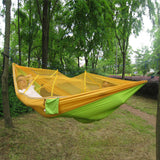 Double Person Hanging Hammock Travel Outdoor Camping Tent Swing Bed Mosquito Net