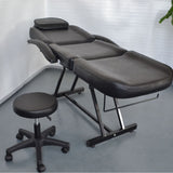 Portable Tattoo Parlor Spa Salon Facial Bed w/Free Stool 75" Massage Table Chair