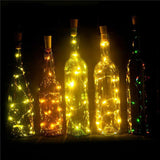 15 LED Wine Bottle Cork Lights Copper Led Light Strips Rope Lamp DIY for  Decor