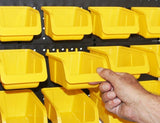 WallPeg 56 Pegboard Kit Storage Part Bins and Flex-Lock Peg Hooks for 1/4" holes