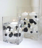Royal Blue & White Pearls - Jumbo/Assorted Sizes Vase Decorations &Table Scatter
