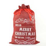 Christmas Santa Hessian Mail Post Sack Red Felt Xmas Stocking Gifts Filler Bags