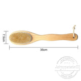 Bath Body Brush Natural Bristles Long Handled Shower Back Scrubber Brush loofah