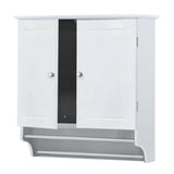 Wall Mount Bathroom Cabinet Organizer Kitchen Cupboard w/Door Storage Shelf Home