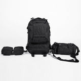 Black 55L Military Sports Tactical Camping Hiking Backpack Luggage Rucksack Bag