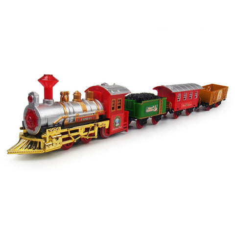 The Classic Jr Battery Operated Christmas Tree Kids Toy Train Set Light Sound