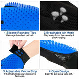 Pet Hair Brush Silicone Comb Dog Cat Grooming Massage Soft Bath Shedding Glove