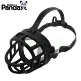 Large Medium Dog Basket Muzzle Soft Silicone Mesh Cage No Barking Biting Chewing