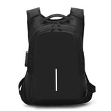 Anti-Theft Men Women Travel Backpack External USB Charge Port Laptop School Bag