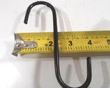 S HOOK LOT OF 50 BLACK PVC COATED (5" ) INCH STEEL  PLANT S-HOOK