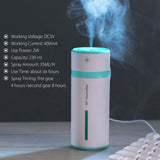 LED Mini Portable Car Humidifier Air Purifier Freshener Essential Oil Diffuser