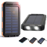 Waterproof 300000mAh Dual USB Portable Solar Charger Solar Power Bank For Phone