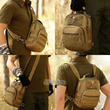 55L Outdoor Military Molle Tactical Backpack Rucksack Camping Bag