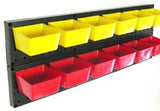 10 NEW Pegboard Storage Bins - 5 Red & 5 Yellow - Workbench Pegboard Garage 10RY