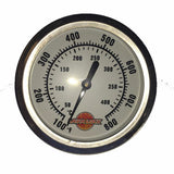 2-5/8" BBQ smoker pit thermometer charcoal grill TEMP GAUGE 1 3/8" stem ACCURATE