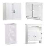 Wall Mount Bathroom Cabinet Organizer Kitchen Cupboard w/Door Storage Shelf Home