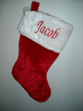 Personalized Christmas Stocking Custom Name Embroidered