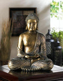 large 12" Thai BUDDHA Zen lotus postion sitting Meditation peace statue Hindu