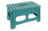 Home Basics NEW Bright Wide Large Folding Step Stool with Non-Slip Dots