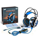 Gaming Headset Surround Stereo Headband Headphone USB 3.5mm LED with Mic for PC