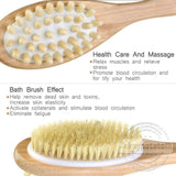 Bath Body Brush Natural Bristles Long Handled Shower Back Scrubber Brush loofah