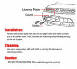 Zone Tech 2x Smoked Flat License Plate Cover Shield Tinted Plastic Tag Protector