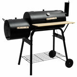 Goplus Outdoor BBQ Grill Charcoal Barbecue Pit Patio Backyard Meat Cooker Smoker